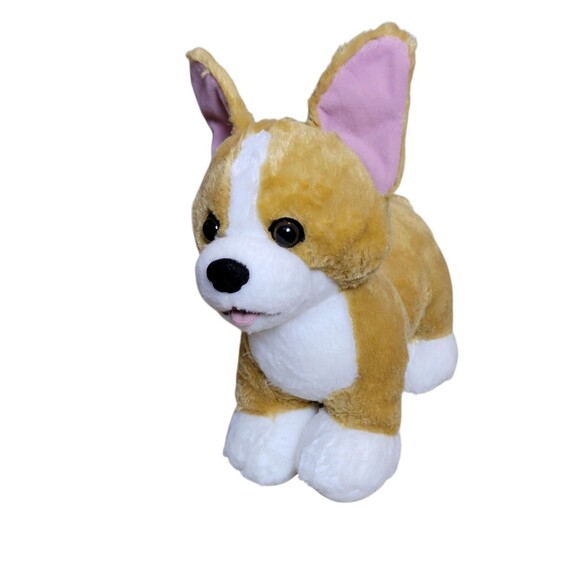 2017 Build A Bear Corgi 12" Tan White Dog Plush Stuffed Stuffed Animal - Picture 2 of 8